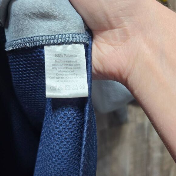 Alo Yoga Shirt Mens Blue Cool Fit Polo - Picture 5 of 5